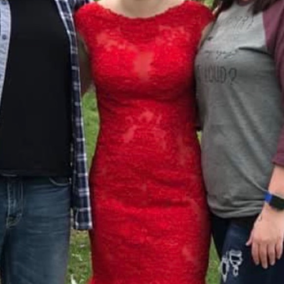 Red Prom Dress - Picture 3 of 4